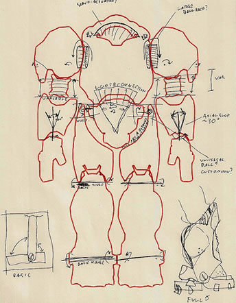 más información del autor del dibujo en http://flickr.com/photos/vrogy/sets/72157600313316830 Boceto de un robot